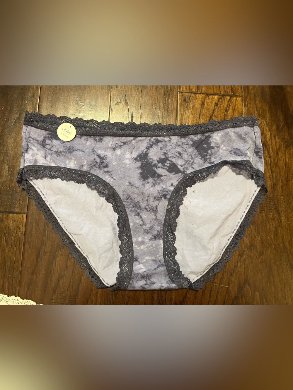 Jenni Lace Trim Cotton Hipster Underwear 6 Pair, XXL, Total MSRP $48 - Picture 7 of 8